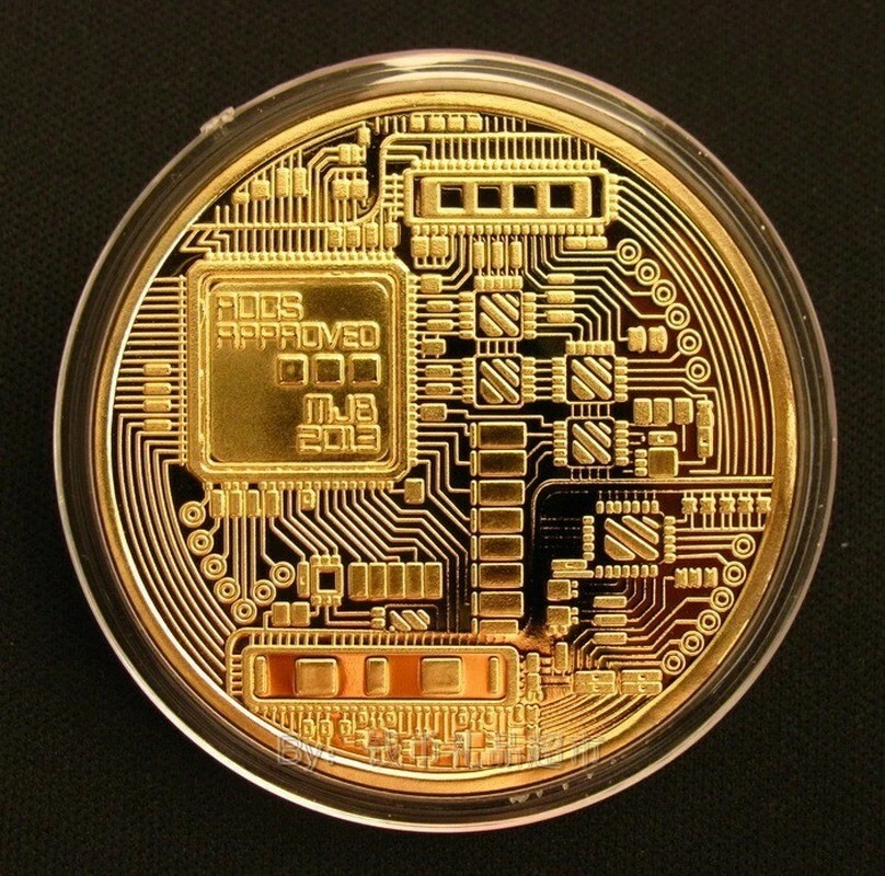 Gold Plated Bitcoin Coin Collectible Gift | eBay