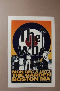 The Who Concert Tour Poster 1973 The Garden of Boston