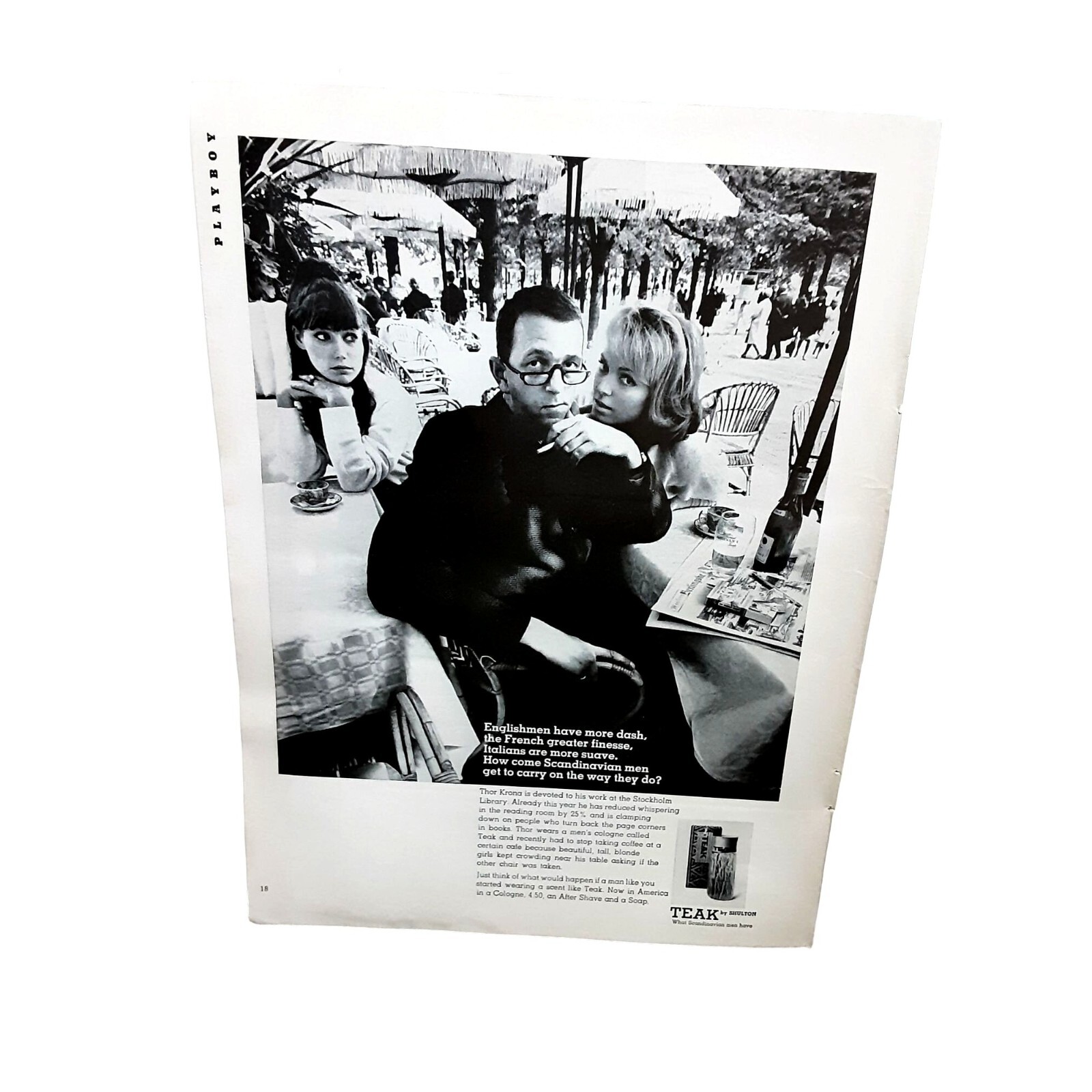 1966 Teak Cologne Man with Women Original Ad Vintage eBay