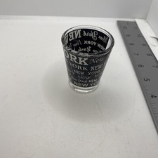 New York City shot glass lots of words 46B-861U