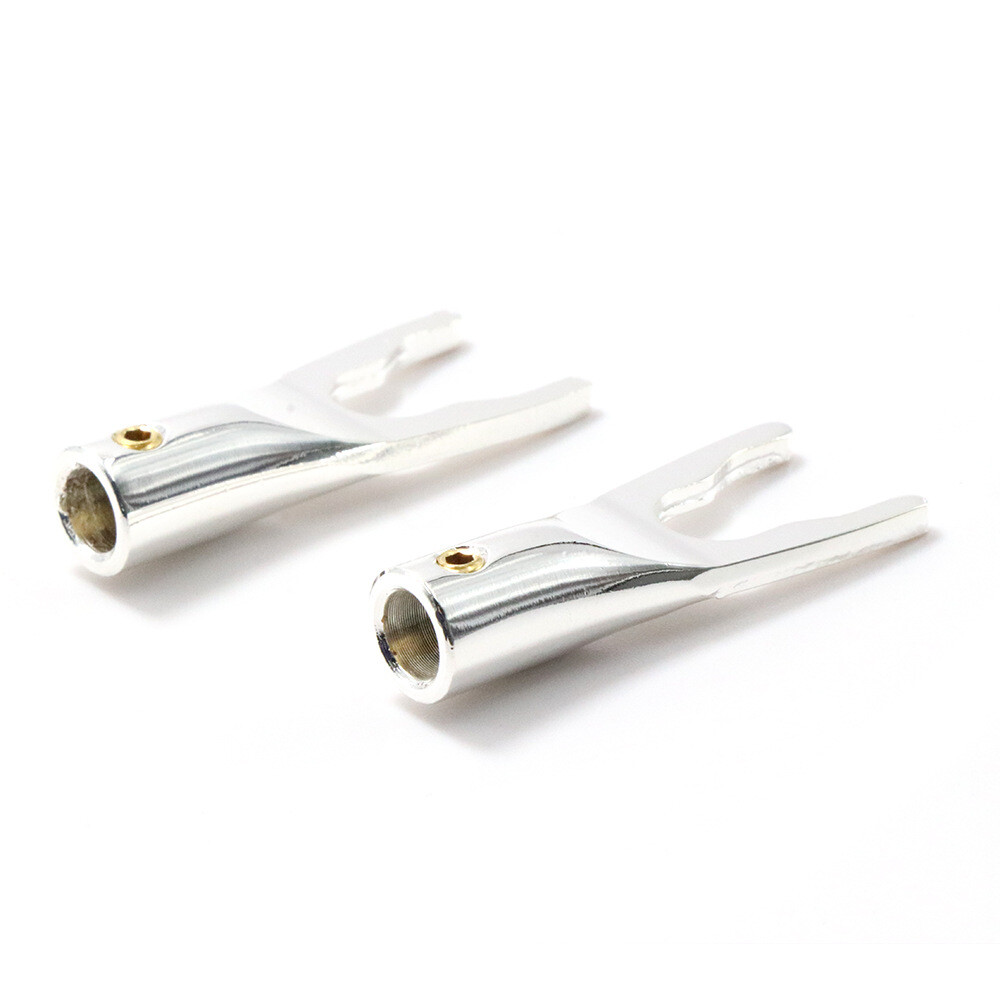 4PCS Viborg VR105S Pure Copper Silver plated RCA Plug non-magnetic 4PCS Viborg VR105S Pure Copper Silver plated RCA Plug non-magnetic