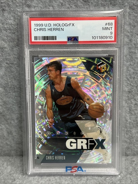 1999 Upper Deck HoloGrFX Basketball Chris Herren RC Card #68 PSA 9 MINT