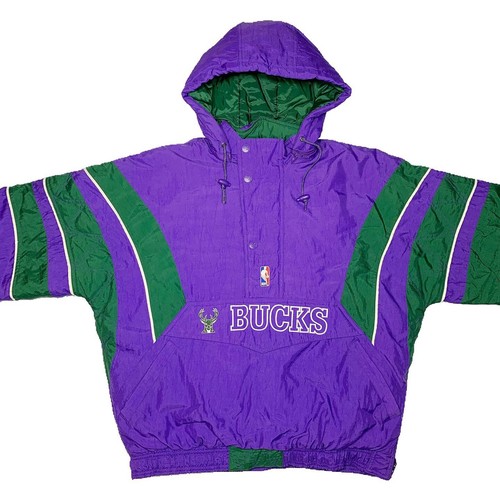 Vtg Rare NBA Milwaukee Bucks Starter Jacket. Mens Large - Picture 4 of 7