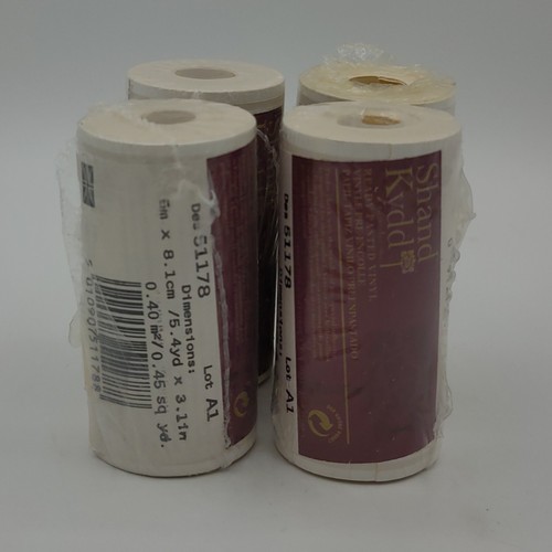 Lot 4 Rolls Shand Kydd Wallpaper Ready Pasted Vinyl Border Ivory Floral 51178 - Picture 2 of 8