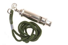 Fischietto per il cane in metallo - con cordino - AZ991A