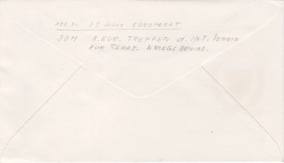 1975 Cyprus FDC cover 25th Anniversary Council of Europe - Image 2 of 2