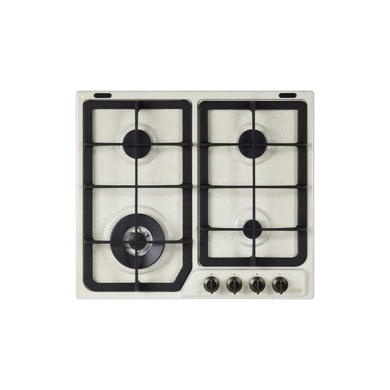 DE LONGHI AVF46PRO PIANO COTTURA A GAS 4 FUOCHI COLORE AVENA