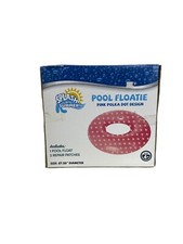 Splash Into Summer Pool Float Ring 27" Pink Polka DotSplash Into Summer Pool Flo