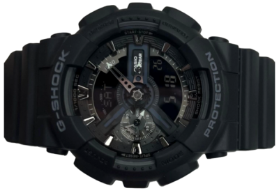Men's Casio G-SHOCK Model: GA110-1B Resin Sport Black Wrist Watch