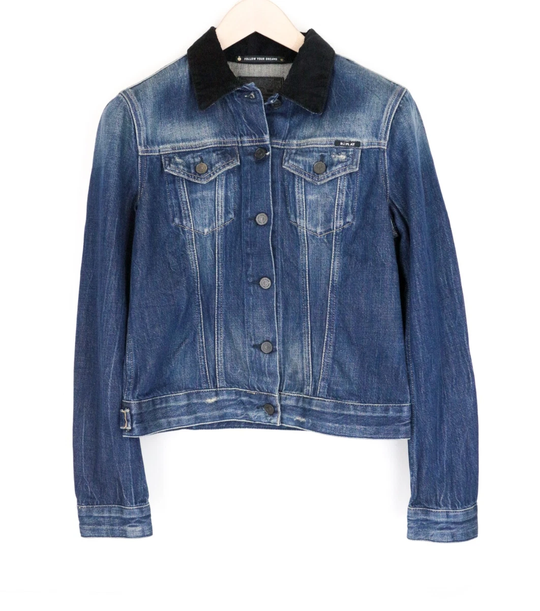 Black washed clearance out denim jacket