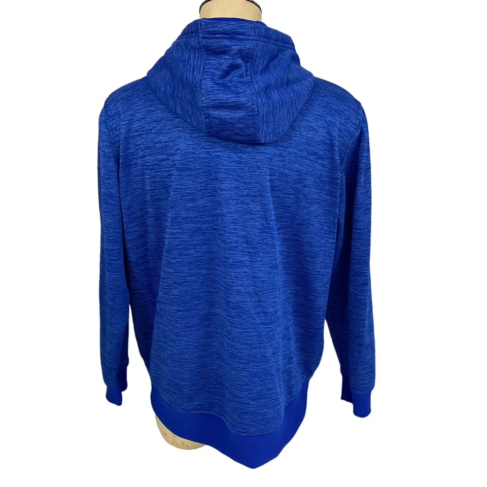 Under Armour Sweatshirt Mens XL Blue Work Athletic Preppy Casual Coldgear Hoodie - Image 2 of 4