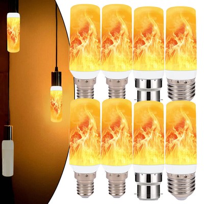 E12/E14/E27/B22 LED Licht Fackel Feuer Lampe Flammen Effekt Glühbirne Flacker 5W