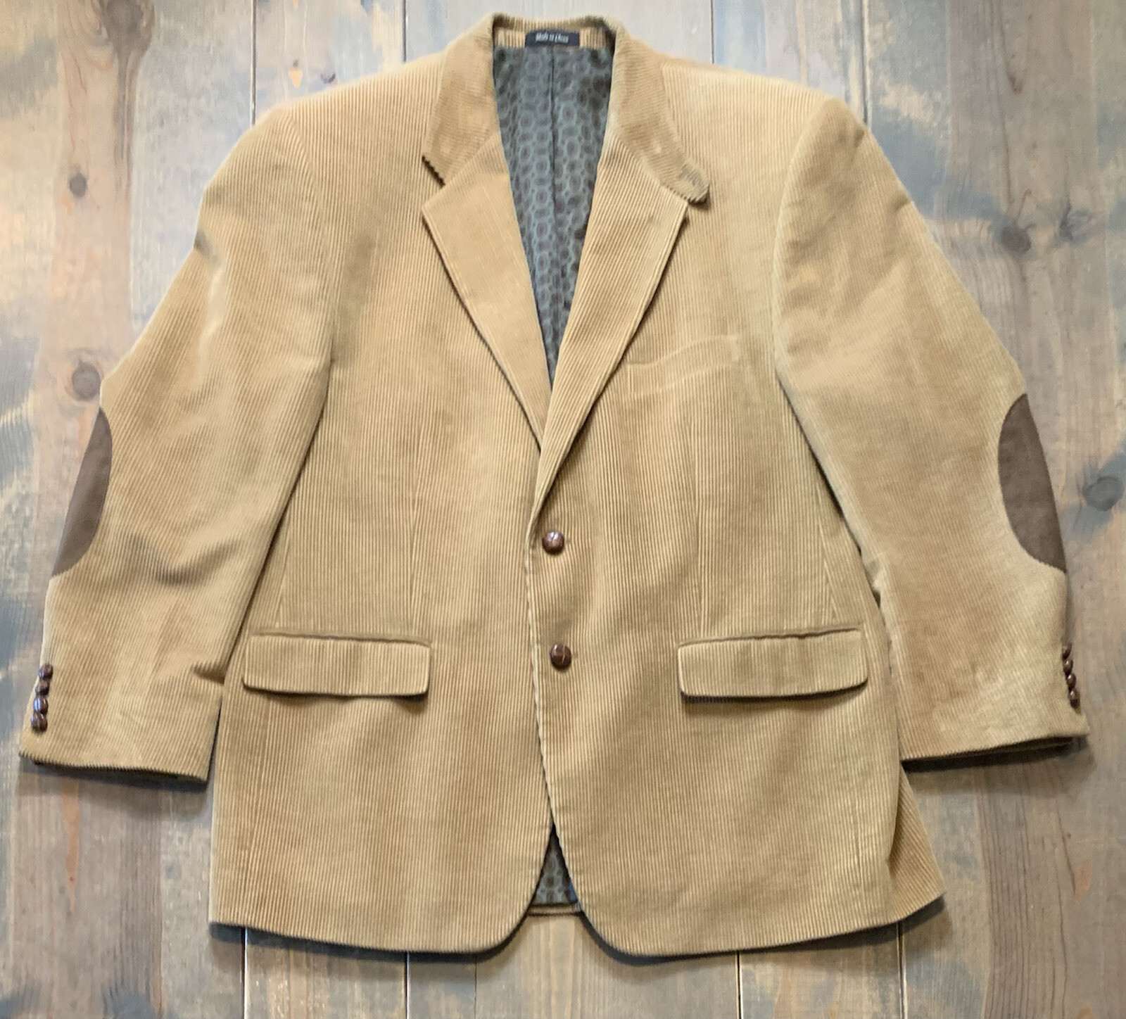 Patrick James Men's Solid Brown Button Down Lined… - image 1