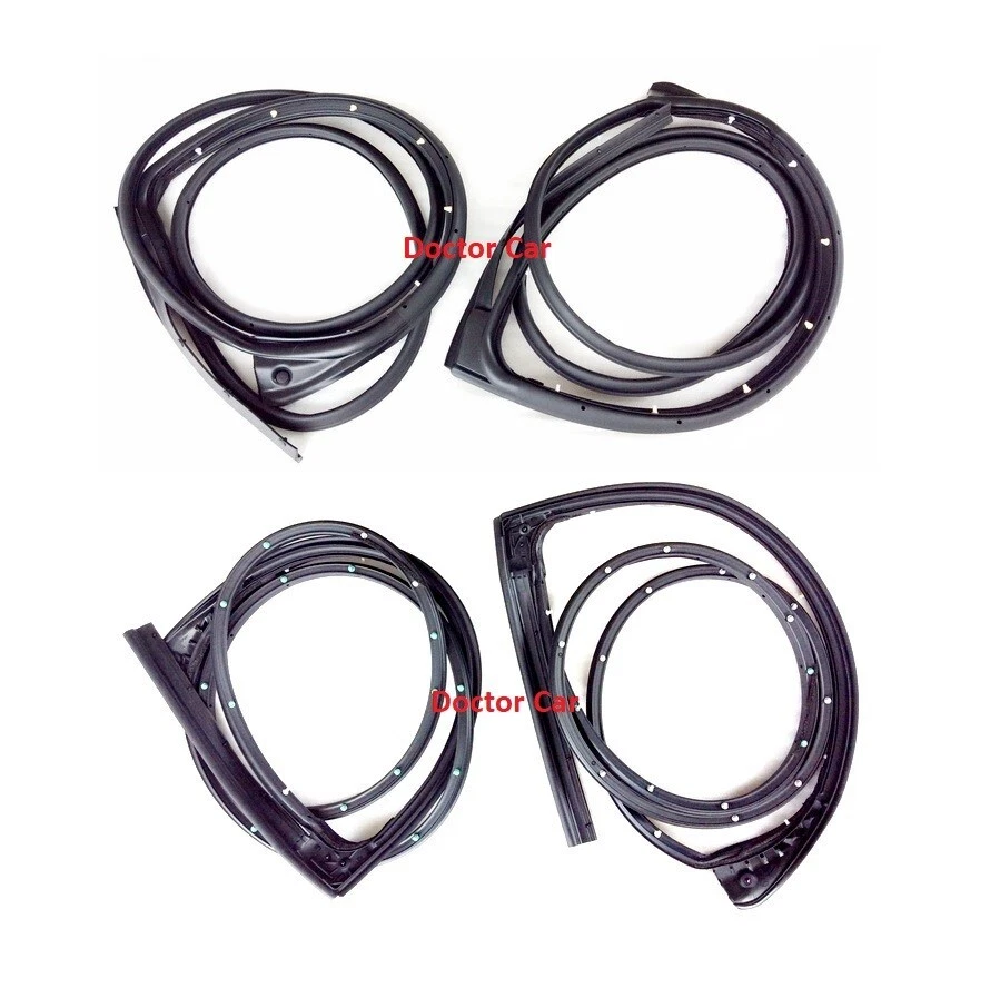 4 Door Rubber Seal Weatherstrip Fit For 1988-1991 Honda Civic EC ED EE EF Sedan - image 2 of 2