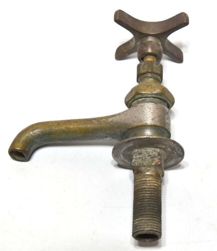 VINTAGE VERTICAL MOUNT NICKLE PLATE KOHLER HOT WATER FAUCET FIXTURE 3/8 THREAD - Picture 1 of 7