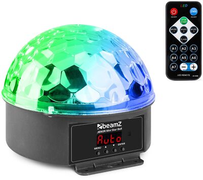 BeamZ ''JB90R'' 9x 1 Watt DMX Lichteffekt, 9 Farben! Disco Ball! Kugel Beam Effekt