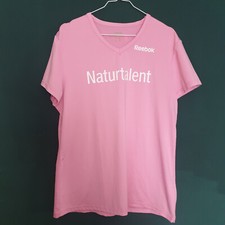 Reebok Damen Workout Shirt Sportshirt Laufshirt Running Fitness pink Gr XL