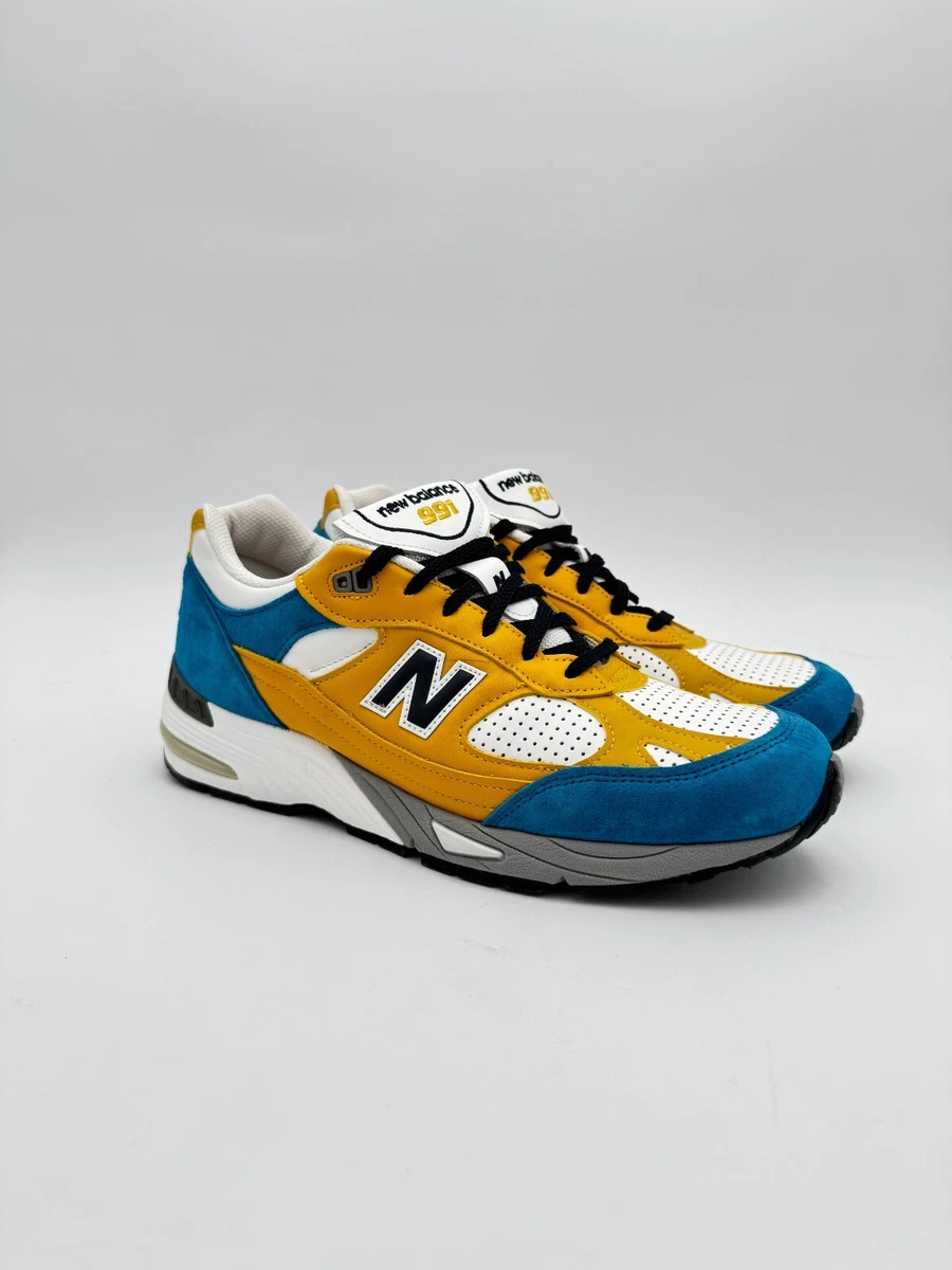New Balance 991 Made In England Yellow Blue for Sale
