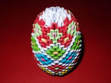 Jajko wielkanocne jajko wielkanocne sztuka origami - ręcznie robiony specjalny prezent NOWE