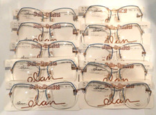 Vintage 10 Pc. ELAN 40 Marble Blue/Gold 58/16 Eyeglass Frame Lot NOS 275