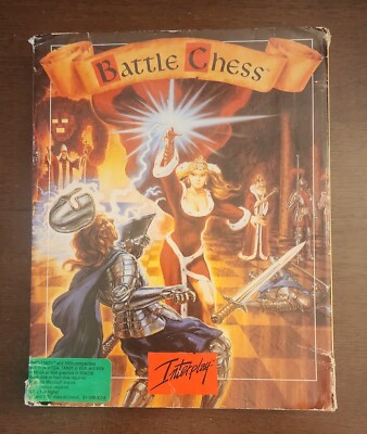 Battle Chess IBM PC Game Interplay 5.25  Disks 1988 Tandy 