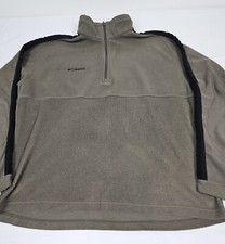 Columbia Sweater Mens Size XL. 1/4 Zip Pullover Long Sleeve Mock Neck Fleece