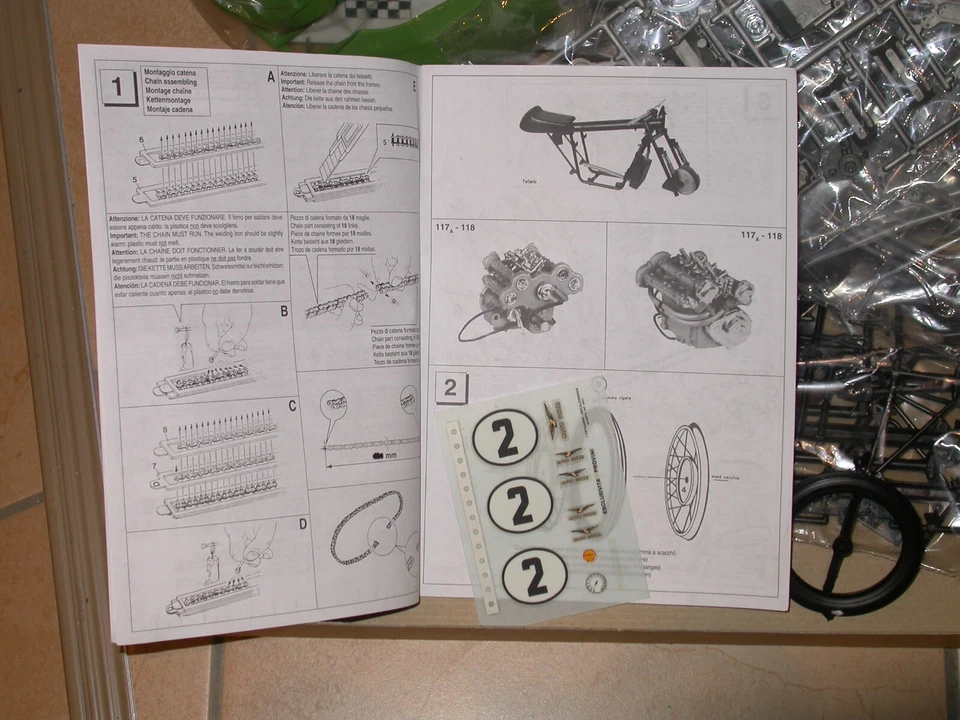 Moto Guzzi 500 CC 8 Zylinder, Protar, 1:9 - Bild 3 von 3