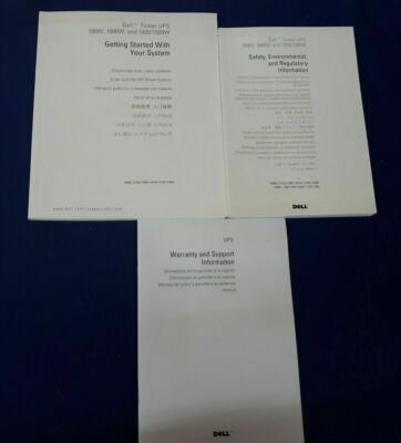 DELL Tower UPS 500W, 1000W, & 1920/1500W Manual and Other Paperwork