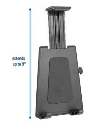 Universal Push-Button Tablet Holder for Apple iPad Air, iPad mini, Samsung +