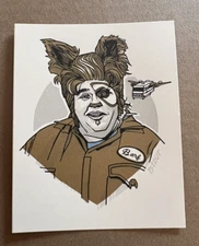 Tyler Stout Handbill Barf Spaceballs Poster John Candy Pro Con Wes Anderson Rare