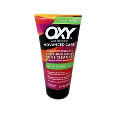 Oxy Acne Treatment Advanced Care Soothing Cream Acne Cleanser 5.75oz