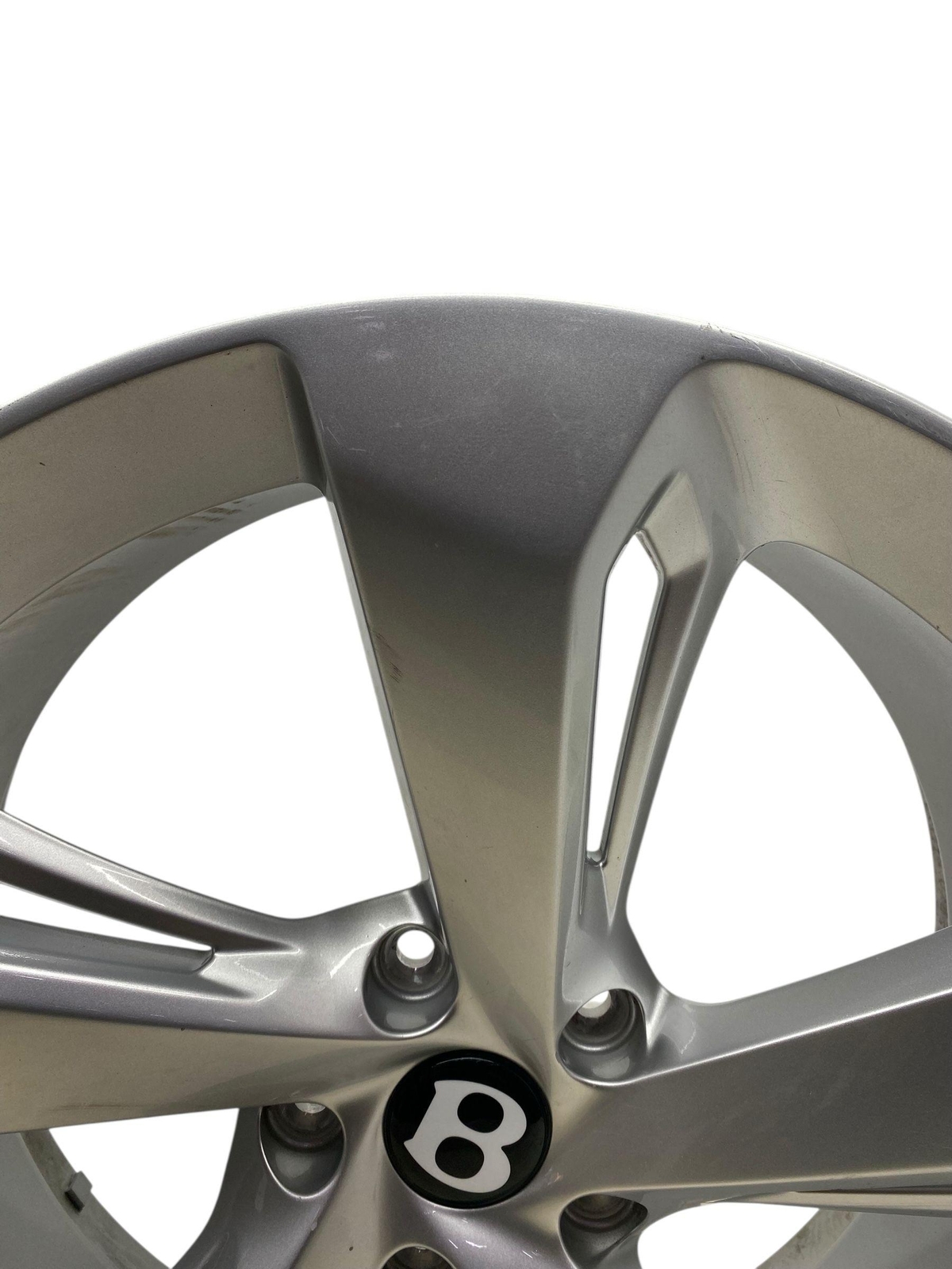 2016-2020 BENTLEY BENTAYGA OEM 22X10 5 SPOKE WHEEL RIM | SILVER *SCUFFS+SCRAPES*