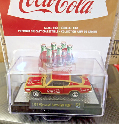 M2 MACHINES 1/64 COCA-COLA ​​A23 ​​​​1968 Plymouth Barracuda HEMI