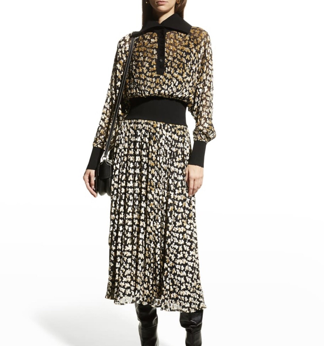 Tory Burch velvet Devore Dress Size 4 | eBay