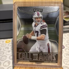 2021 Panini Playoff Call to Arms Josh Allen Buffalo Bills Base Insert Card
