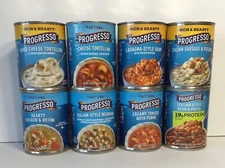 8 CANS Progresso Variety Italian Soup Pack 19 oz FREE SHIPPING!