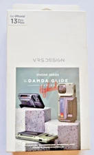 VRS DESIGN Damda Glide Hybrid iPhone 13 Pro Max Wallet Case, Black, New in Box