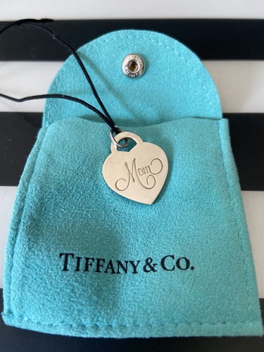 925 Silver “Mom” Heart Tag Necklace 
