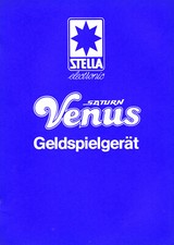 Stella SATURN "VENUS" Geldspielautomat Bedienungshandbuch 1981 mit Schaltplänen