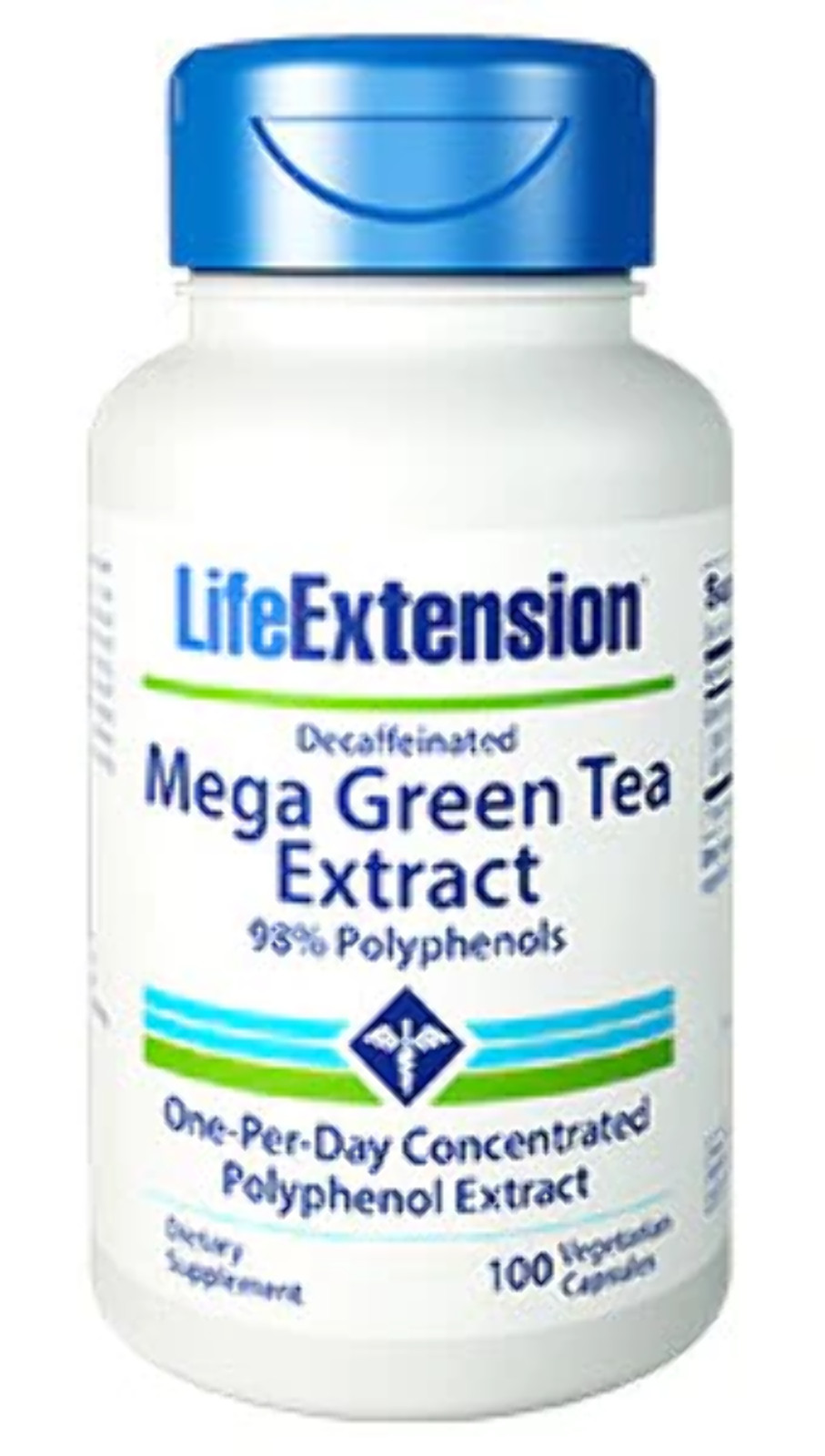 Decaffeinated Mega Green Tea Extract - 100 caps