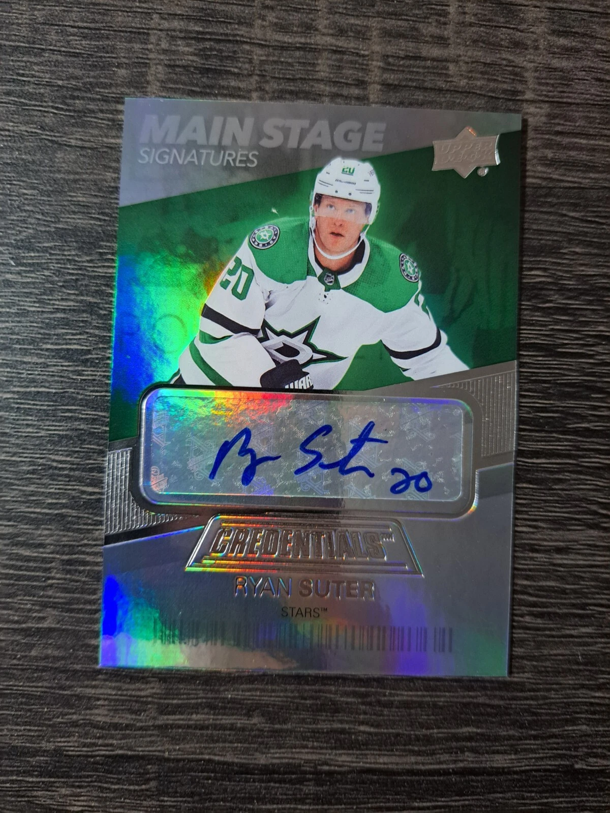 2021-22 Upper Deck Credentials Main Stage Signatures Ryan Suter auto autograph