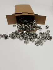 10-24 Stainless Nyloc (Nylon Insert Locknut) 18-8 S.S.(100 pieces) Free Ship.