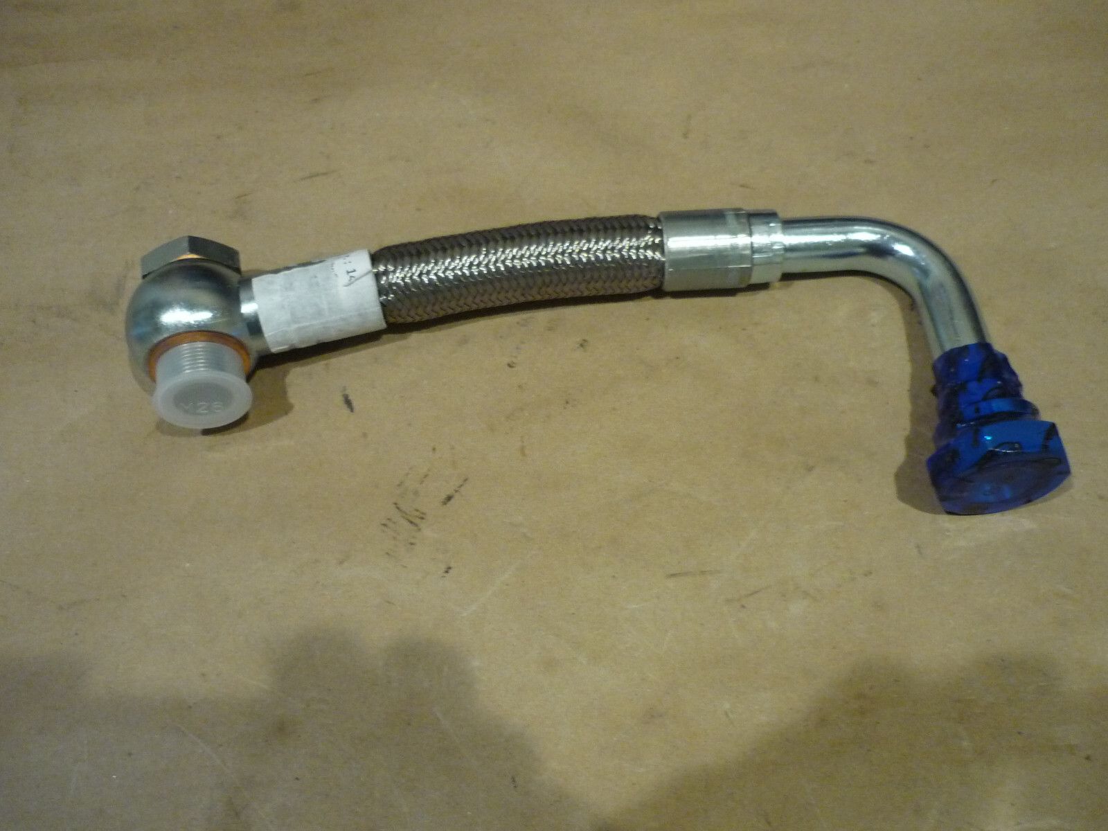 Ferrari 328 - Oil Hose From Cooler To Crankcase (NEW) Aftermarket- P/N 142182