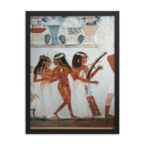 The True World Order “3 Musicians, Tomb of Nakht” Framed Poster-16x20, 18x24 - Picture 5 of 5