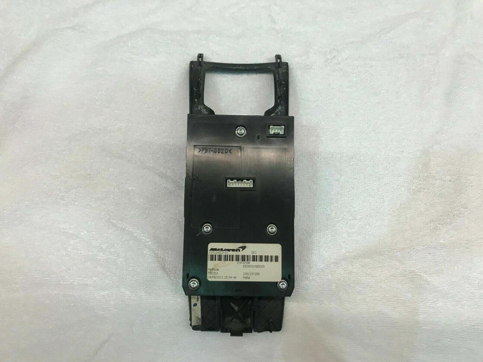 MCLAREN MP4-12C INTERIOR REVERSE CONTROL UNIT WITH CARBON COVER OEM 11M1245CP.01