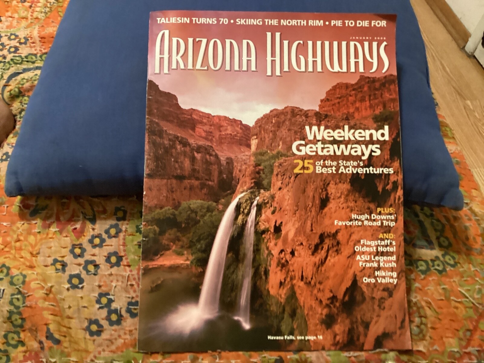 Arizona highways, january 2008, weekend getaways, frank kush/ free postage!!!!