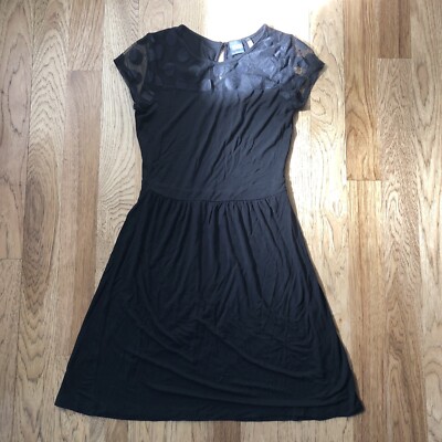 saks fifth avenue black dresses Adolfo at Saks Fifth Avenue 1970's Black Knit Lattice Dress – catwalk main image 1