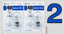 4—6 pcs Appliance Light Bulbs Refrigerator Freezer Oven Microwave Fridge A15 40W