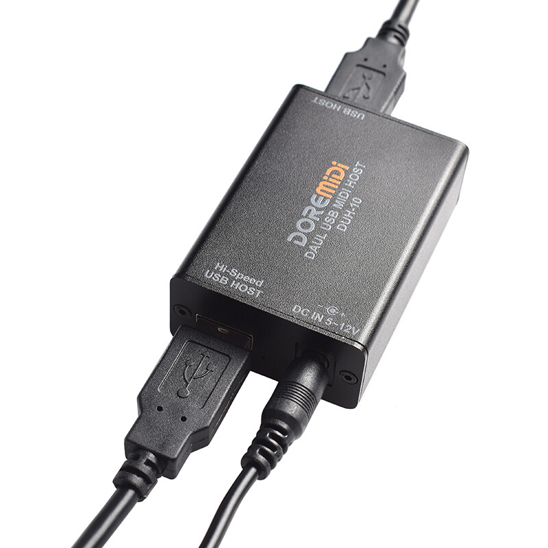 Dual USB MIDI Host Box Connects USB MIDI Devices High-speed USB