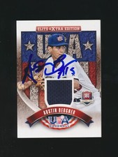 2015 Elite Extra Edition USA Baseball Jerseys -#16 AUSTIN BERGNER *Autographed*